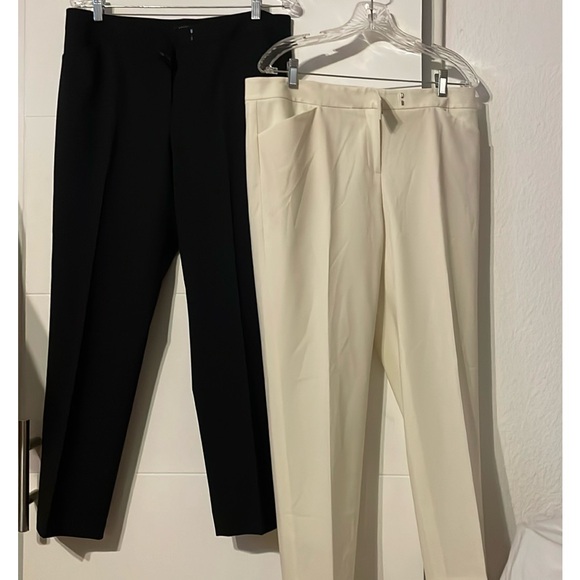 Lafayette 148 New York Irving Wool Dress Pants Women's Size 10 Beige Tan Cream - Picture 12 of 12